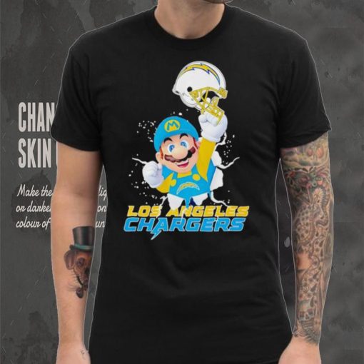 Super Mario x NFL Los Angeles Chargers shirt