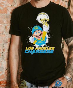 Super Mario x NFL Los Angeles Chargers shirt
