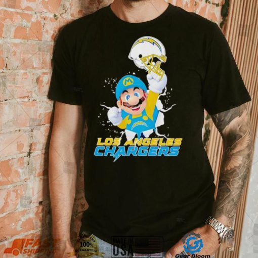 Super Mario x NFL Los Angeles Chargers shirt