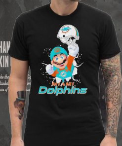 Super Mario x NFL Miami Dolphins shirt