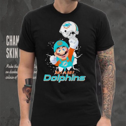 Super Mario x NFL Miami Dolphins shirt
