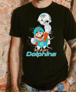 Super Mario x NFL Miami Dolphins shirt