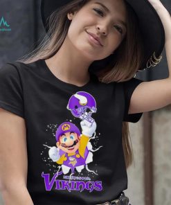 Super Mario x NFL Minnesota Vikings shirt