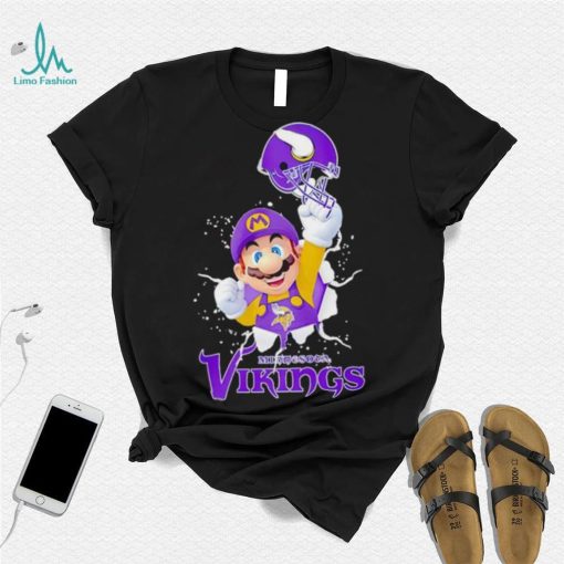 Super Mario x NFL Minnesota Vikings shirt