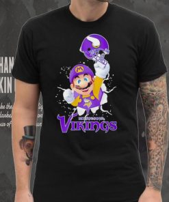 Super Mario x NFL Minnesota Vikings shirt