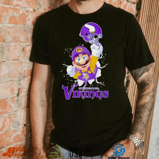 Super Mario x NFL Minnesota Vikings shirt