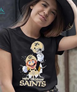 Super Mario x NFL New Orleans Saints shirt