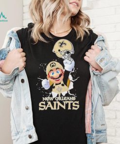 Super Mario x NFL New Orleans Saints shirt