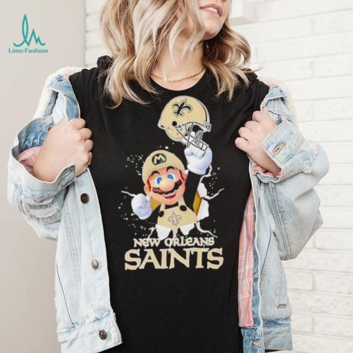Super Mario x NFL New Orleans Saints shirt