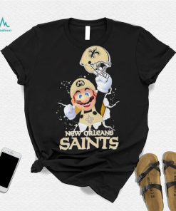 Super Mario x NFL New Orleans Saints shirt