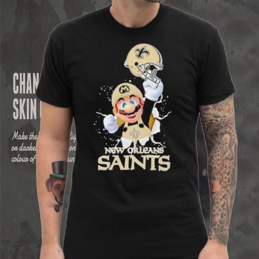 Super Mario x NFL New Orleans Saints shirt