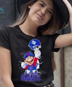 Super Mario x NFL New York Giants shirt