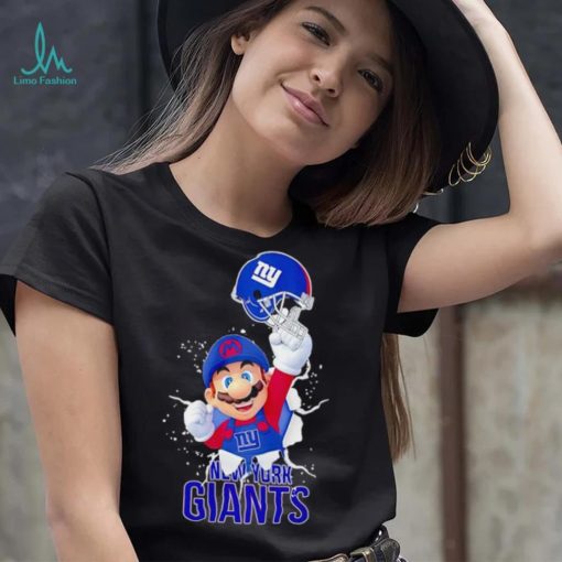 Super Mario x NFL New York Giants shirt