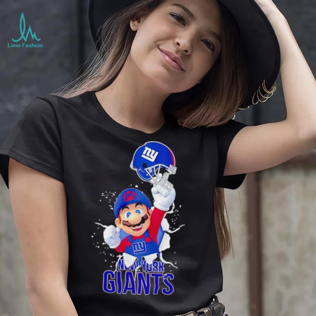 Super Mario x NFL New York Giants shirt Super Mario x NFL New York Giants shirt