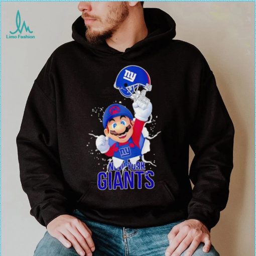 Super Mario x NFL New York Giants shirt