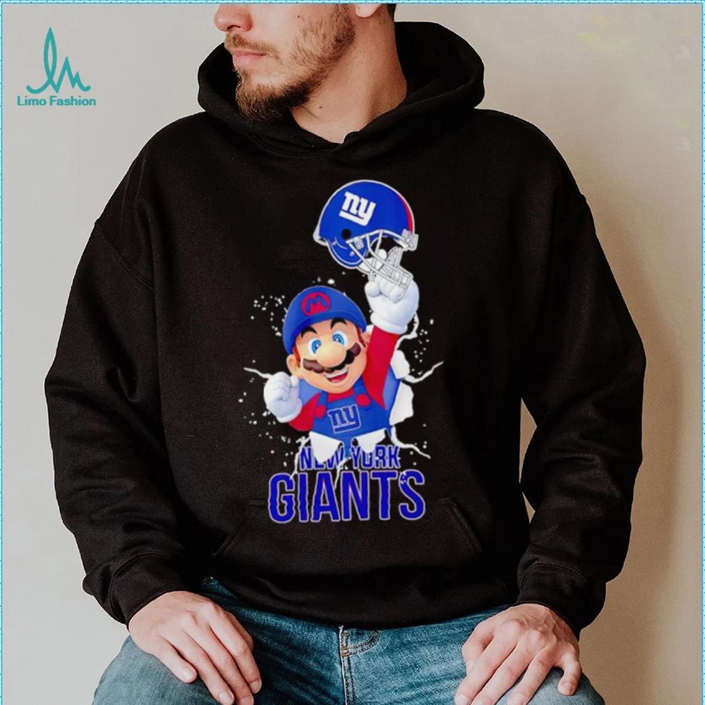 Super Mario x NFL New York Giants shirt Super Mario x NFL New York Giants shirt
