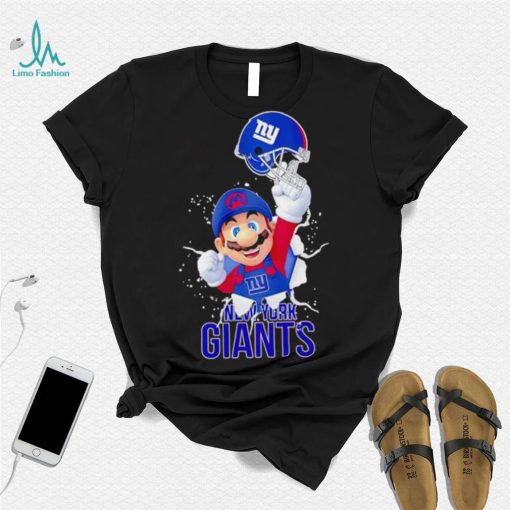 Super Mario x NFL New York Giants shirt