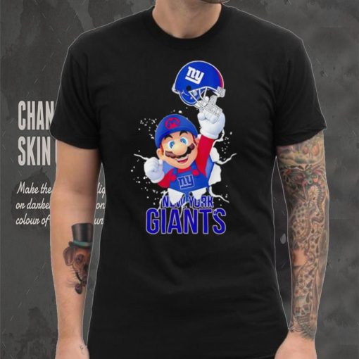 Super Mario x NFL New York Giants shirt