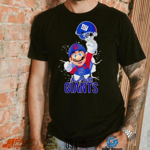 Super Mario x NFL New York Giants shirt