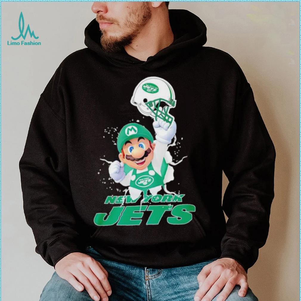 Super Mario x NFL New York Jets shirt Super Mario x NFL New York Jets shirt