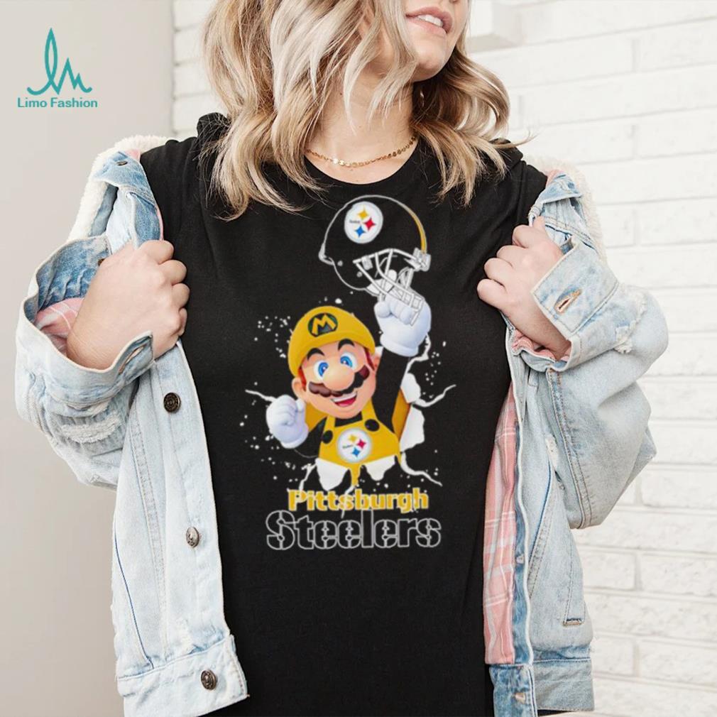 Super Mario x NFL Pittsburgh Steelers shirt Super Mario x NFL Pittsburgh Steelers shirt