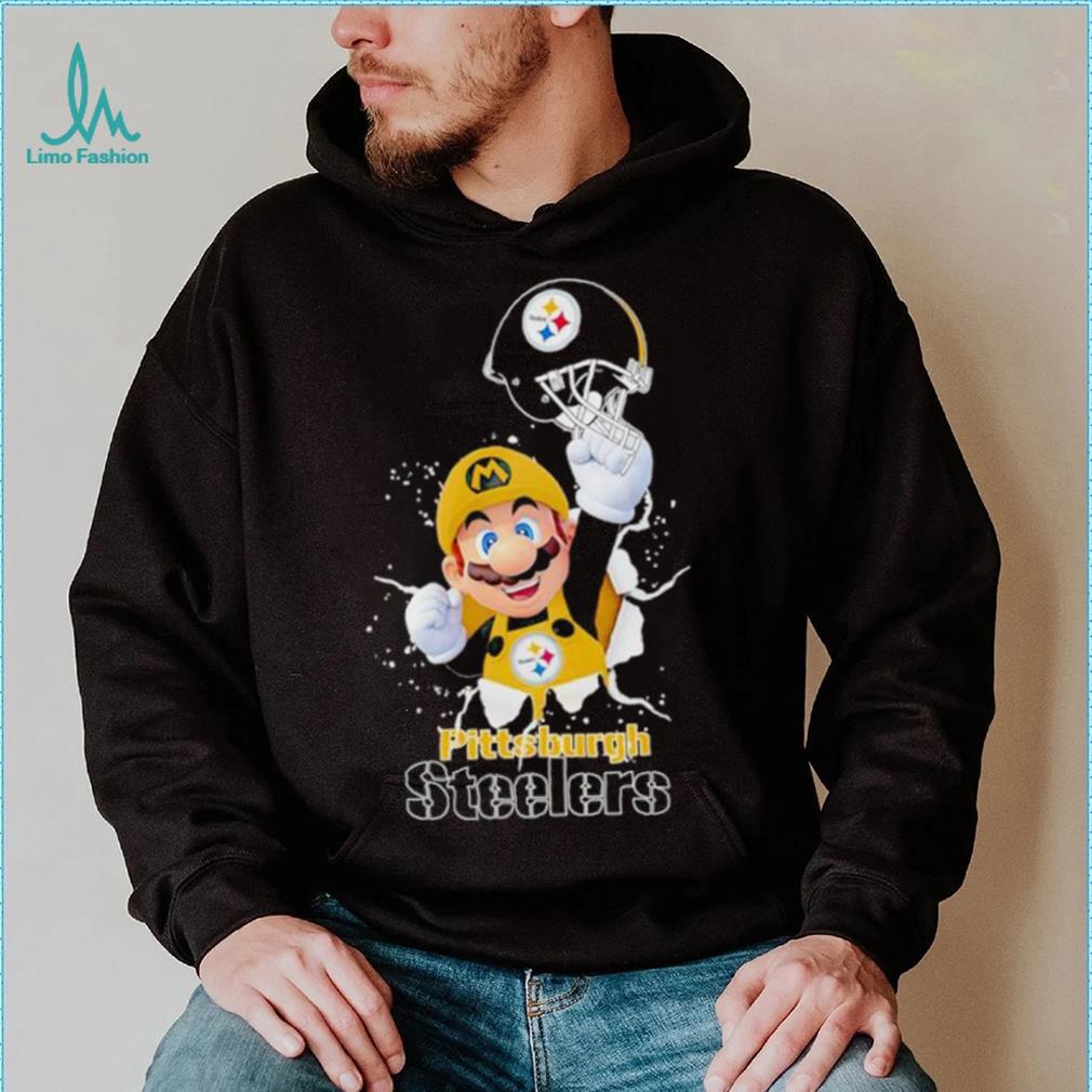 Super Mario x NFL Pittsburgh Steelers shirt Super Mario x NFL Pittsburgh Steelers shirt