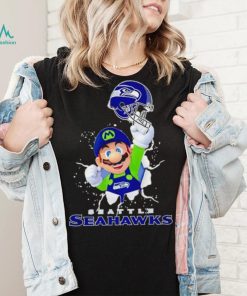 Super Mario x NFL Seattle Seahawks shirt