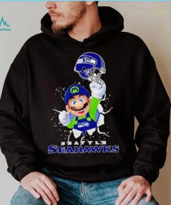 Super Mario x NFL Seattle Seahawks shirt