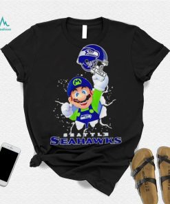 Super Mario x NFL Seattle Seahawks shirt
