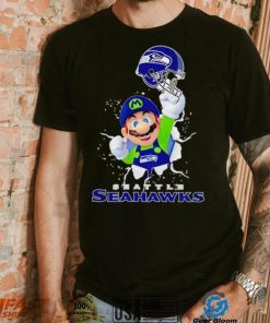 Super Mario x NFL Seattle Seahawks shirt