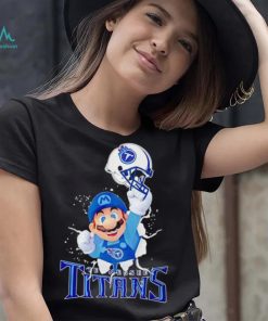Super Mario x NFL Tennessee Titans shirt