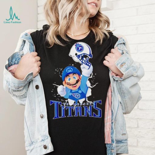 Super Mario x NFL Tennessee Titans shirt