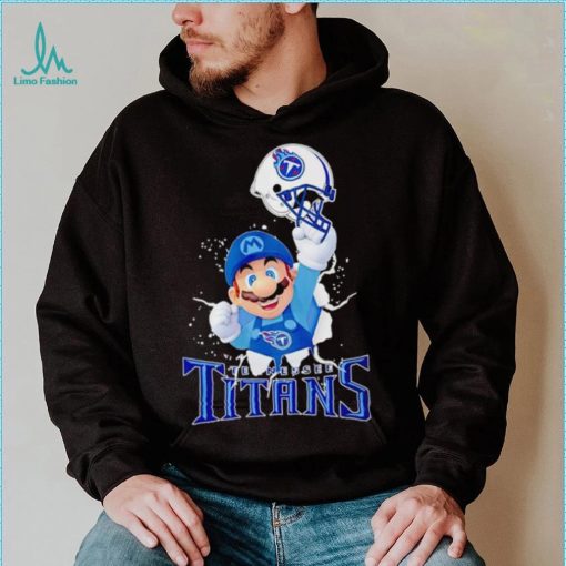 Super Mario x NFL Tennessee Titans shirt