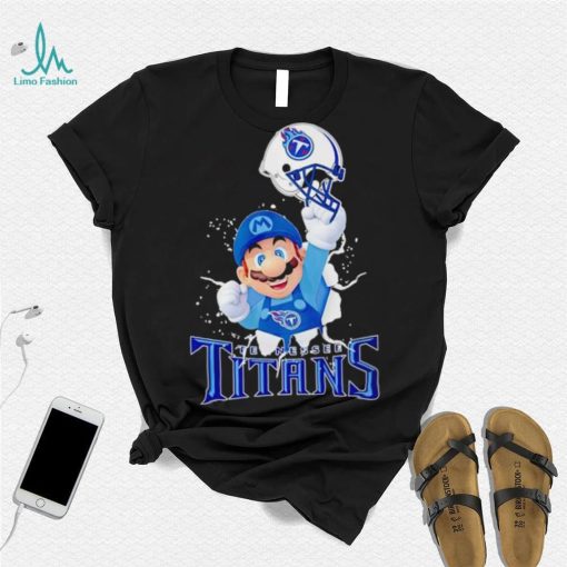 Super Mario x NFL Tennessee Titans shirt