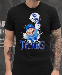 Super Mario x NFL Tennessee Titans shirt