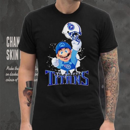 Super Mario x NFL Tennessee Titans shirt