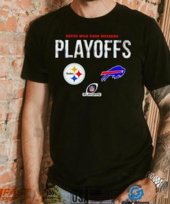 Super Wild Card Weekend playoffs Steelers vs Bills NFL logo 2024 shirt