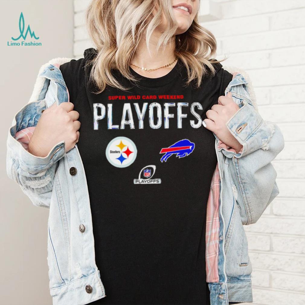 Super Wild Card Weekend playoffs Steelers vs Bills NFL logo 2024 shirt Super Wild Card Weekend playoffs Steelers vs Bills NFL logo 2024 shirt