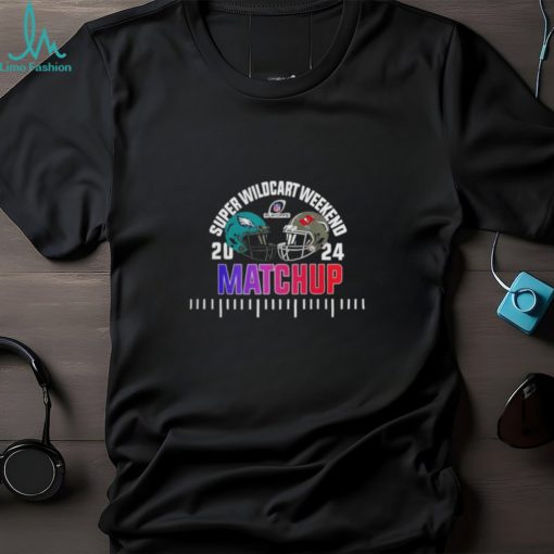 Super Wildcard Weekend NFL Playoffs Philadelphia Eagles Vs Tampa Bay Buccaneers football matchup 2024 shirt