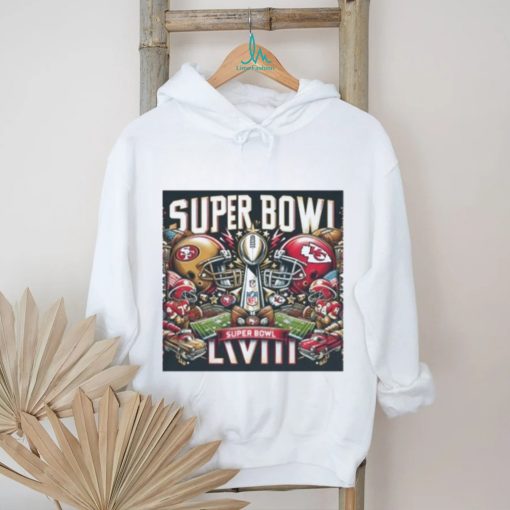 Superbowl Lviii 49Ers Vs Chiefs Super Bowl Tee shirts