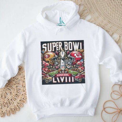 Superbowl Lviii 49Ers Vs Chiefs Super Bowl Tee shirts