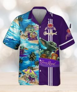 Surf With Baby Yoda Star Wars Royal Hawaiian Shirt Collection