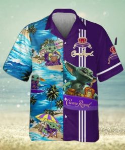 Surf With Baby Yoda Star Wars Royal Hawaiian Shirt Collection