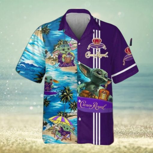 Surf With Baby Yoda Star Wars Royal Hawaiian Shirt Collection