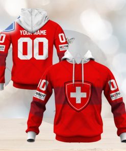 Swiss National Ice Hockey Team Jersey Style V1 Hoodie T Shirt Zip Hoodie Sweatshirt