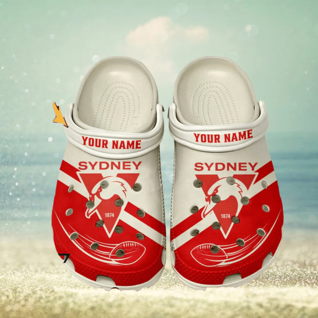 Sydney Swans AFL Classic Custom Name Crocs Clogs Shoes Sydney Swans AFL Classic Custom Name Crocs Clogs Shoes