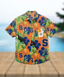 Syracuse Orange Floral Hawaiian Shirt