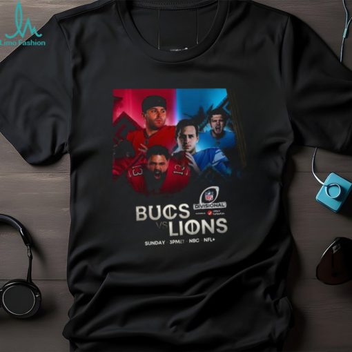 TB Bucs vs Lions 2023 2024 NFL Divisional Game Shirt