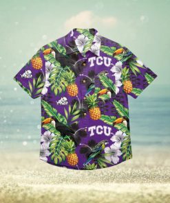 TCU Horned Frogs Floral Hawaiian Shirt