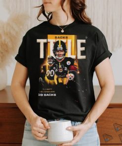 TJ Watt Pittsburg Steelers Sacks Title 3x Sack King Unisex T Shirt